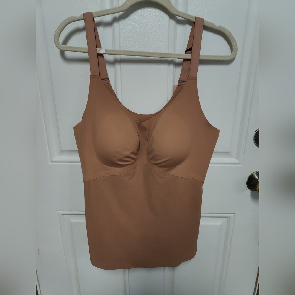 Honeylove Shapewear Liftwear Tank Cami, Size 2X, Adjustable Sand Tummy Control